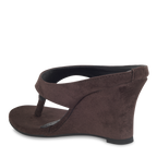Cindy Suede Brown Wedge