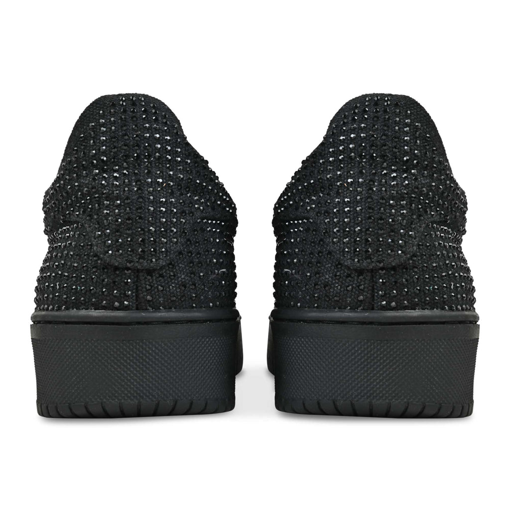 Rhinestone Lowtop Sneakers- Black