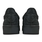Rhinestone Lowtop Sneakers- Black