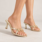 Shell Bare Gold Heels