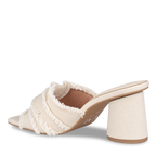 White Ruffled Heels