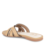 Tan cutout flats