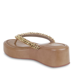 Tress Gold Thong Platform