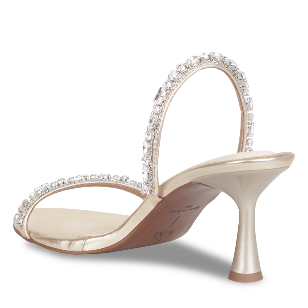 The Essence Gold Embellished Heels