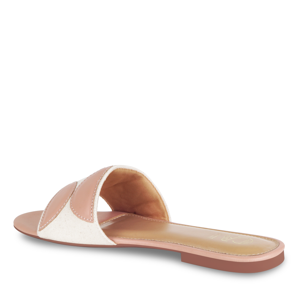 Geometric Canvas Peach Flats