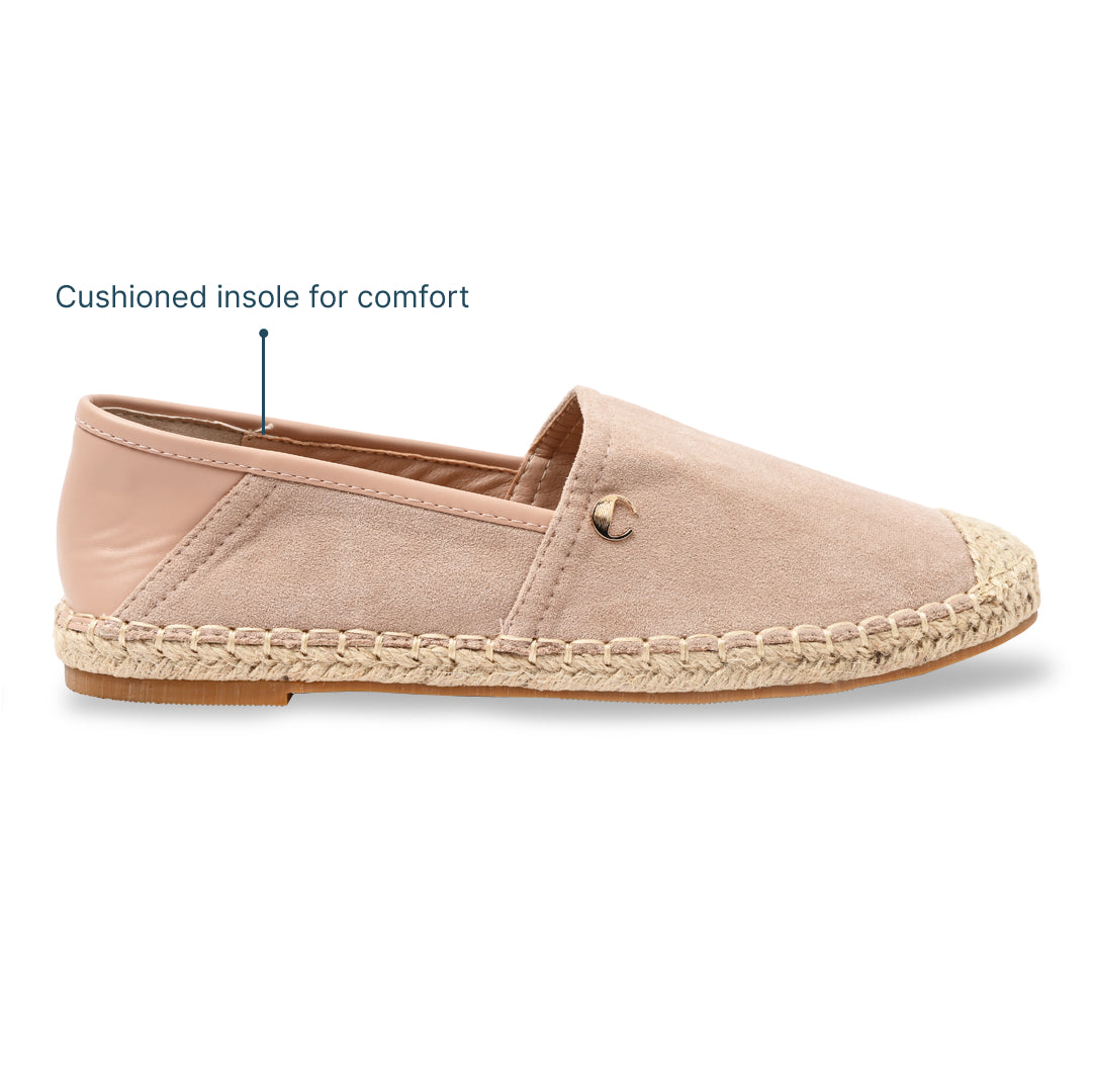 Pink Suede Espadrille