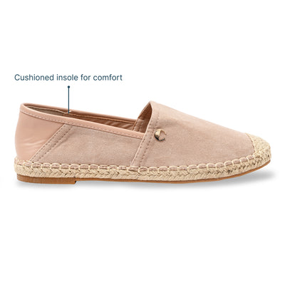 Pink Suede Espadrille