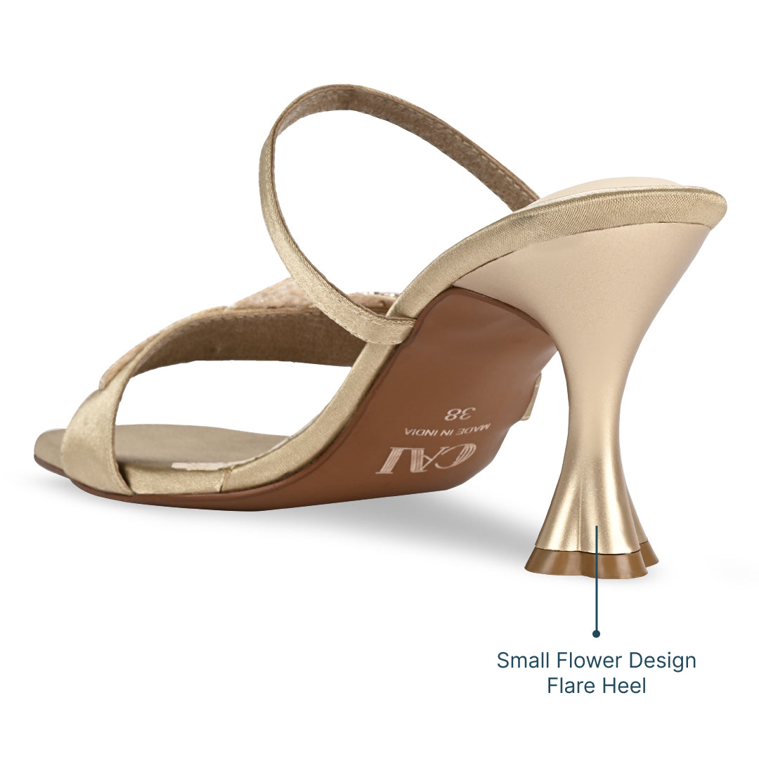 Pastel Rosegold Petal Heels The CAI Store