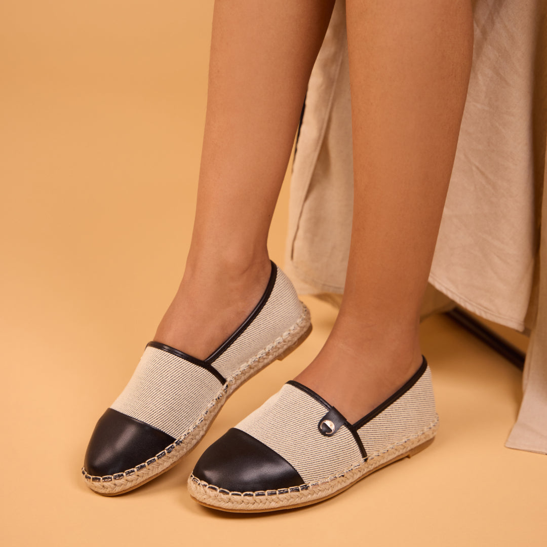 Canvas Black Espadrille