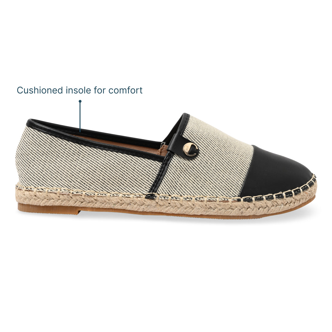 Canvas Black Espadrille