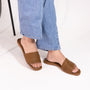 Multi Strapped Tan Flats