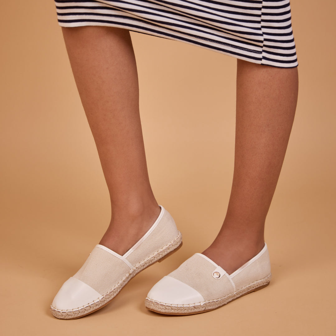 Canvas Cream Espadrille