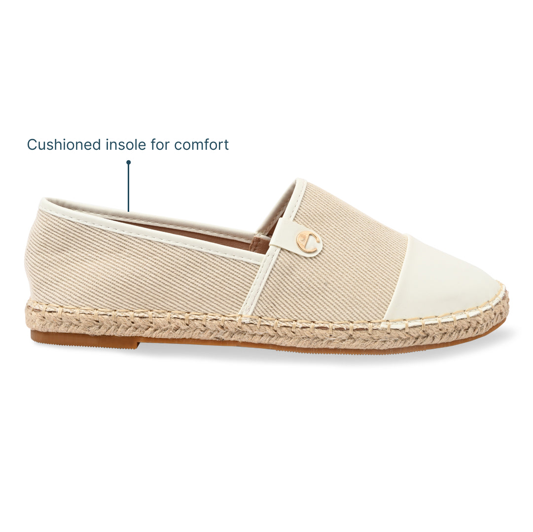 Canvas Cream Espadrille