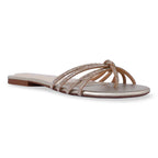 Multi Line Gold Shimmer Flat