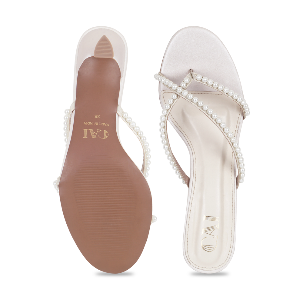 Crossway Pearl Cream Heels