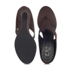Cindy Suede Brown Wedge