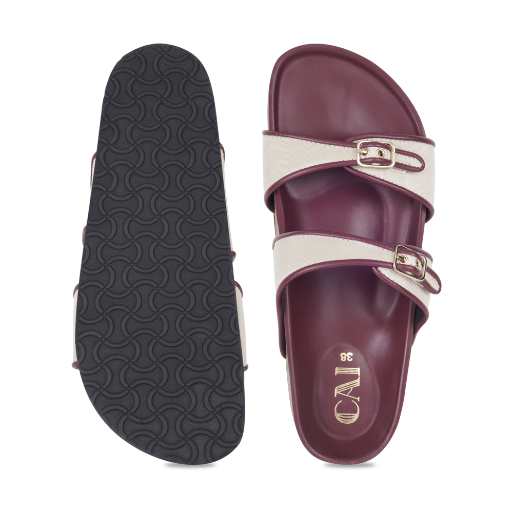 Wine Canvas Two Strap Slider