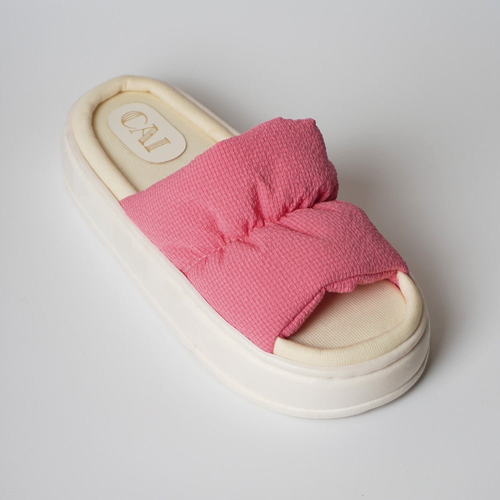 Spongy Pink Slip On