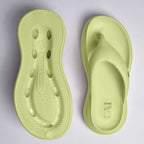 Electric Green Thong Slides
