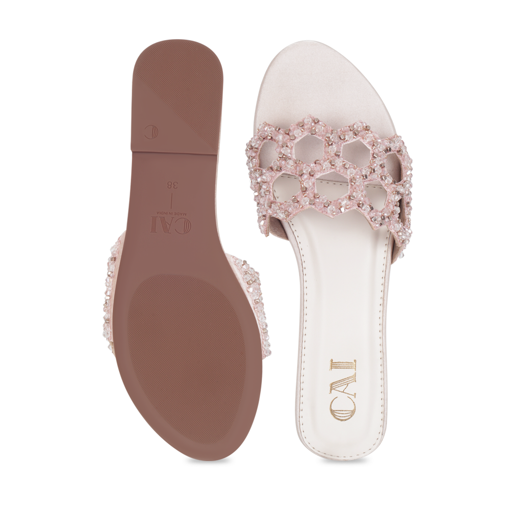 Mosaic Blush Flats