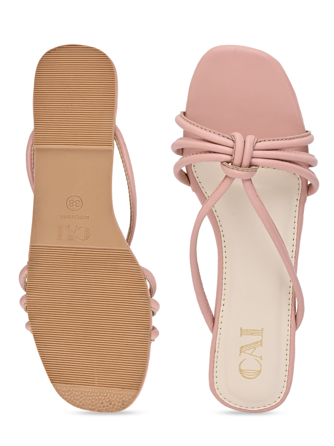 Pink Knotted Flats