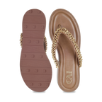 Tress Gold Thong Platform