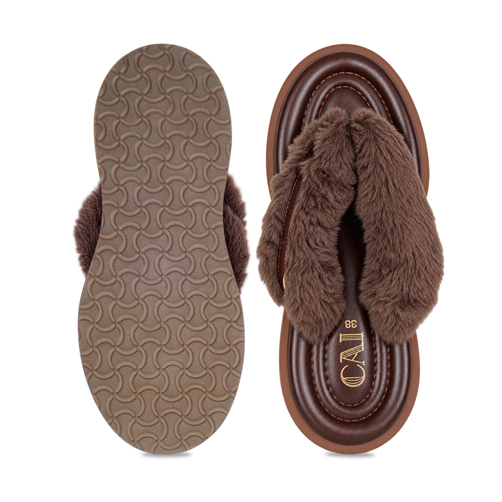Mocha Fuzzy Flats