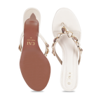 Gemline Thong Cream Heels