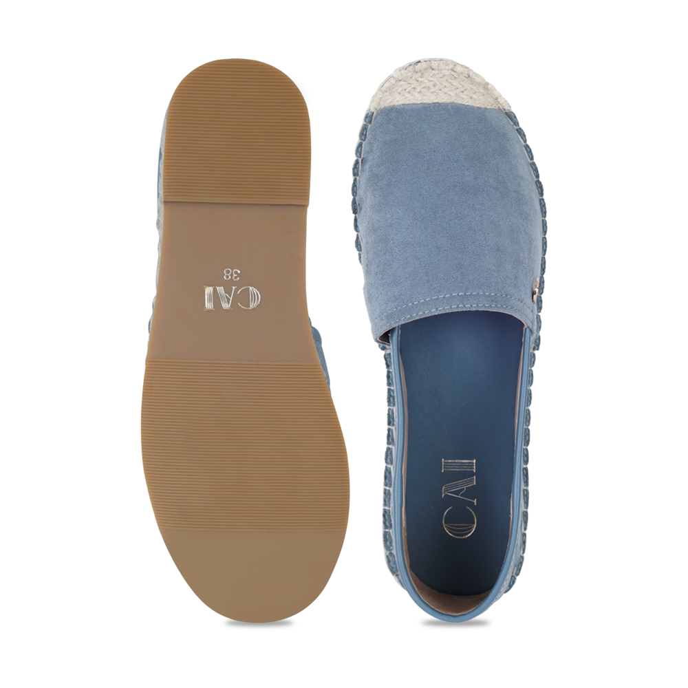 Blue Suede Espadrille