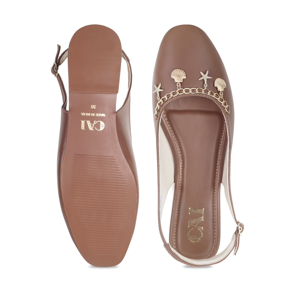 Dangle Tan Flats