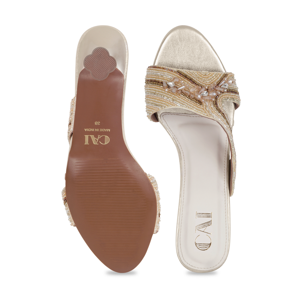 Lustre Gold Heels