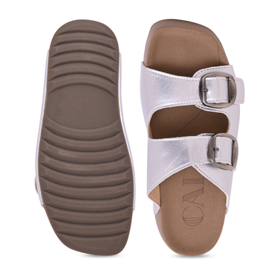 Strapped Silver Slider