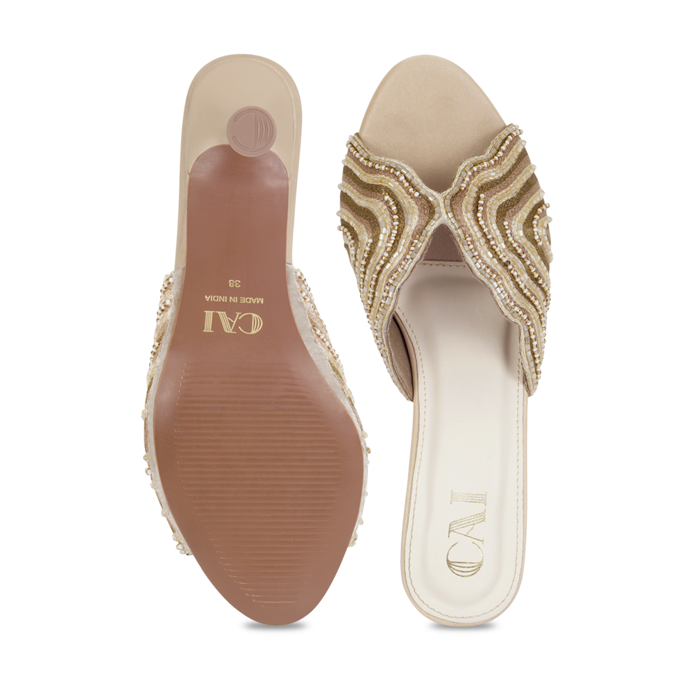 Lehere Gold Heels