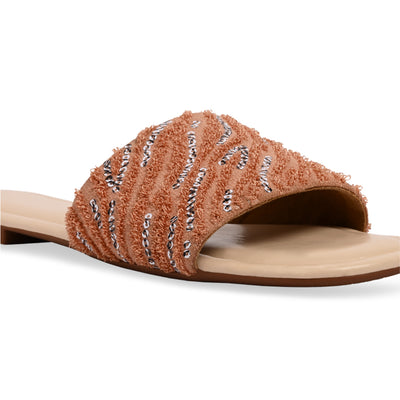 Blush Thread Sequin Flat