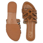 Lazercut Tan Flats