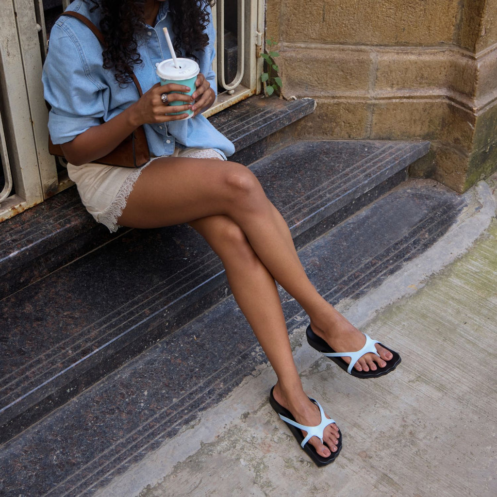 Barefoot Blue Slides