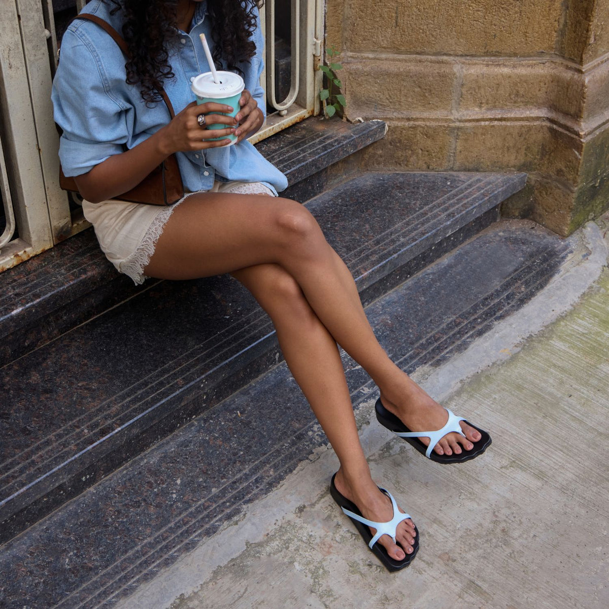Barefoot Blue Slides