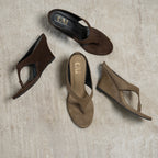 Cindy Suede Brown Wedge