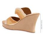 Gold Ombre Wavy Wedge