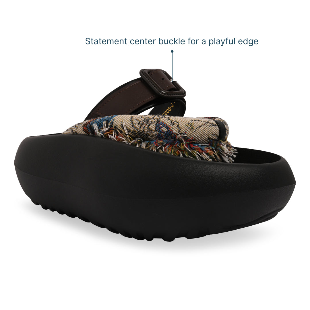 Canvas Bloom Thong Platform