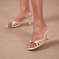 MonoGold Cream Heels