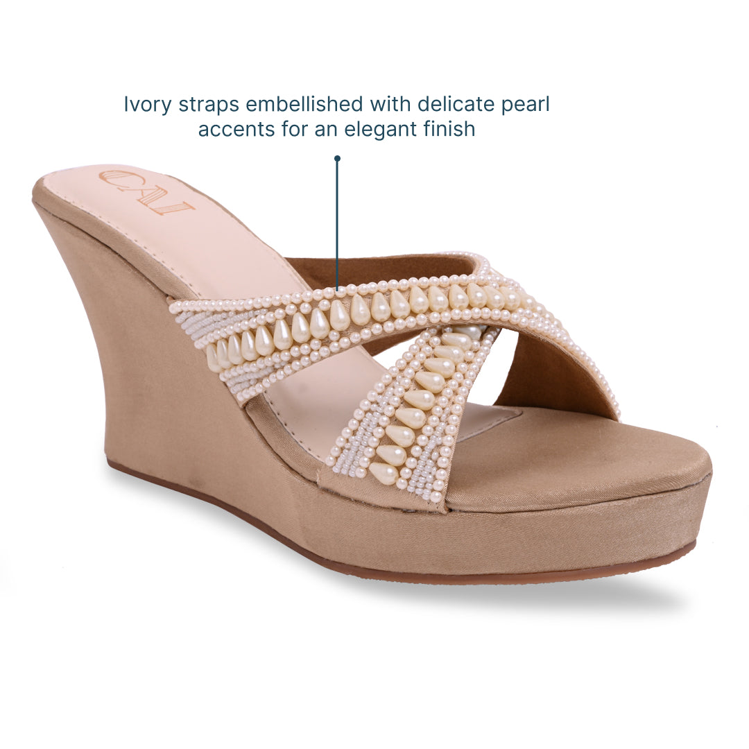 Ivory Pearlescent Wedges