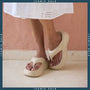 Biscuit Beige Thong Slides