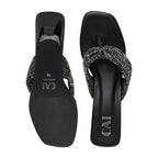 Black Tweed Heels