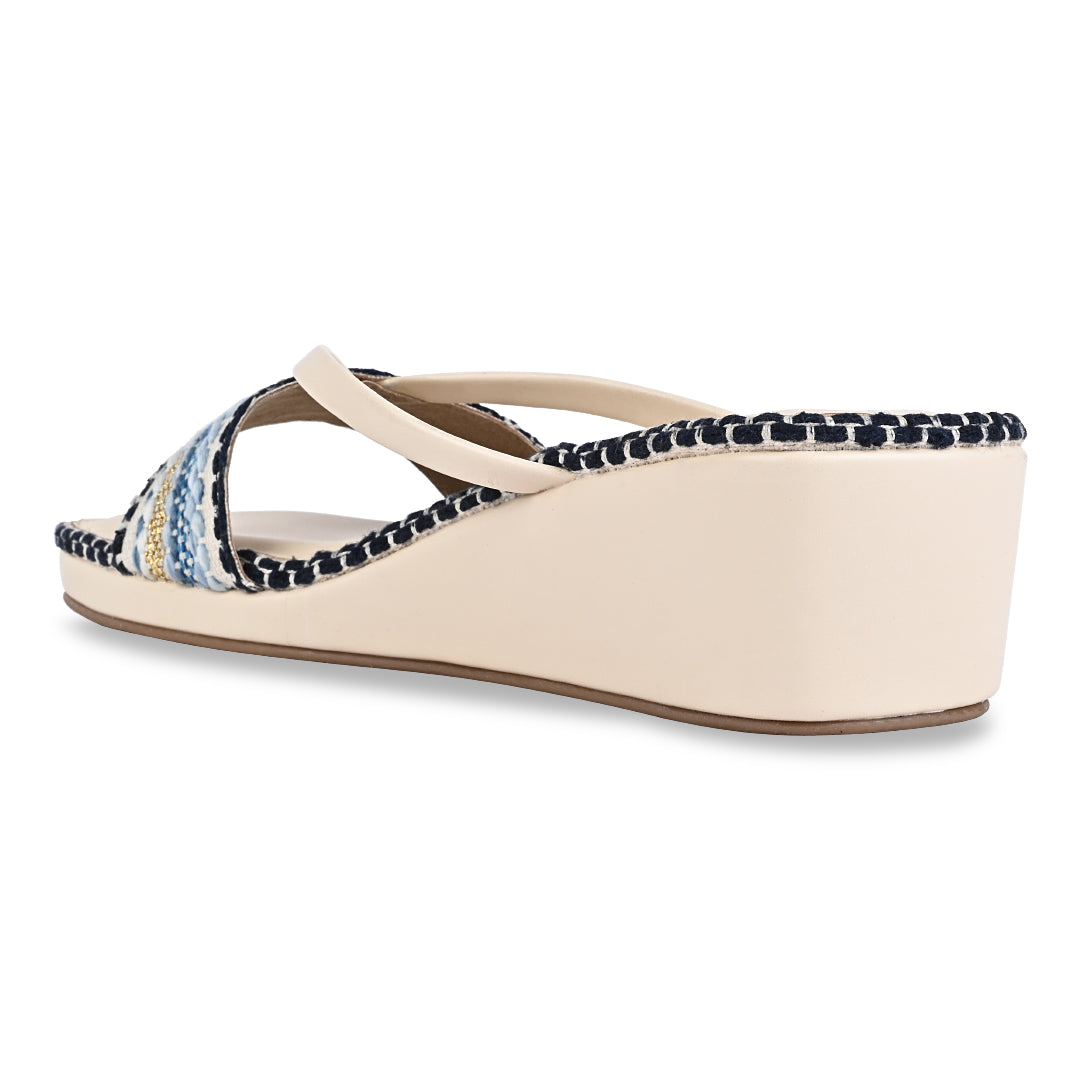 Blue Lace Wedges The CAI Store