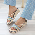 Blue Lace Wedges