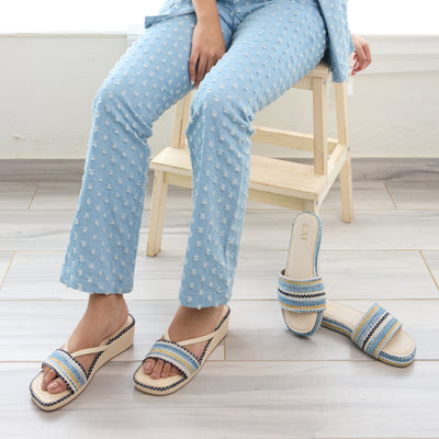 Blue Lace Wedges