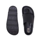 Bobble Head Black Thong Platform