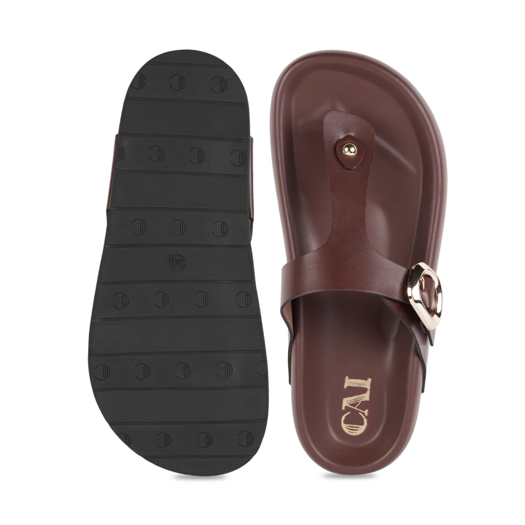 BoldStep Burgundy Thong Platforms
