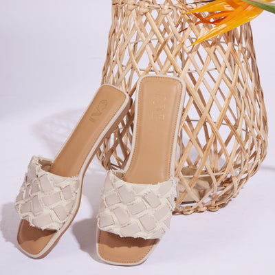 Criss Cross Weaved Flats